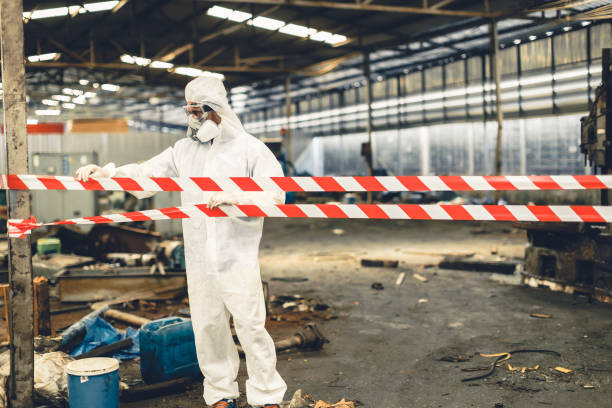 Professional Biohazard technician working in Glen Rock, PA